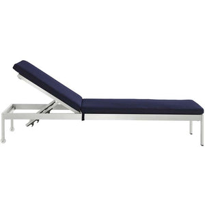 EEI-2737-SLV-NAV-SET Outdoor/Patio Furniture/Outdoor Chaise Lounges
