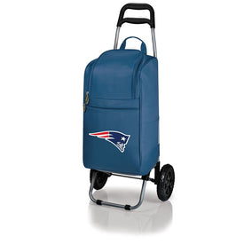 Rolling Cart Cooler, Navy with New England Patriots Logo