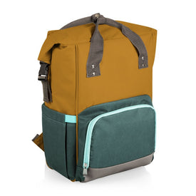 On The Go Roll-Top Cooler Backpack, Mustard