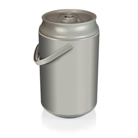 Mega Can Cooler, Silver with No Printed Design