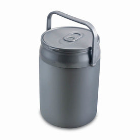 Can Cooler, Silver with No Printed Design