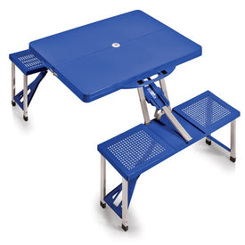 Picnic Table Portable Folding Table with Seats, Royal Blue