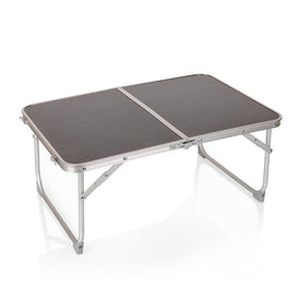 Concert Table Mini Portable Table, Charcoal Wood Grain