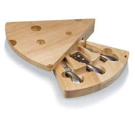 Swiss Cheese Board and Tools Set