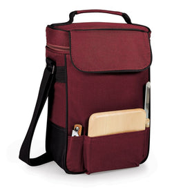 Duet Wine and Cheese Tote, Burgundy
