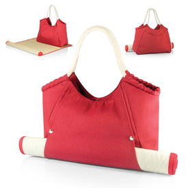 Cabo Beach Bag with Mat, Red