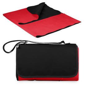 Blanket Tote Outdoor Picnic Blanket, Red with Black Liner