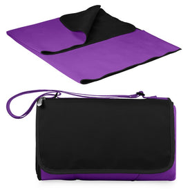 Blanket Tote Outdoor Picnic Blanket, Purple with Black Liner