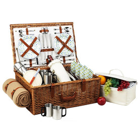 Cheshire Picnic Basket for Two with Coffee Set & Blanket