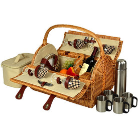 Yorkshire Picnic Basket for Four with Coffee