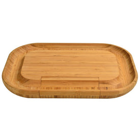 Malvern Deluxe Bamboo Cheese Board Set with Four Tools