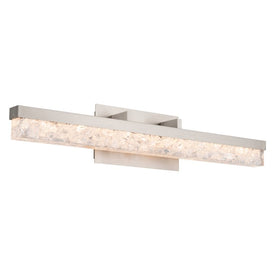Minx Single-Light 29" Horizontal Wall Sconce with Crushed Crystal 3000K