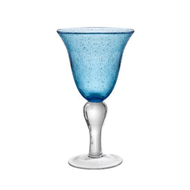 Iris 14 Oz Goblets Set of 4 - Turquoise