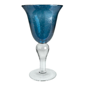 Iris 14 Oz Goblets Set of 4 - Slate Blue
