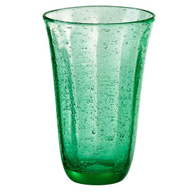 Savannah Bubble Glass Highball Glasses Set of 4 - Green
