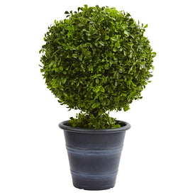 23" Faux Boxwood Ball Topiary