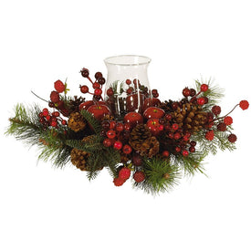 8.5" Faux Holiday Candelabrum