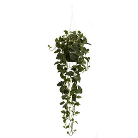 44" Faux Philodendron Hanging Basket