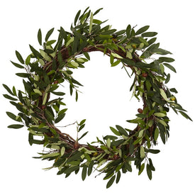 20" Faux Olive Wreath