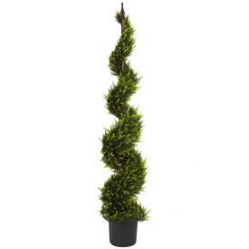 5' Faux Cypress Spiral Tree