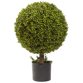 27" Faux Boxwood Ball Topiary