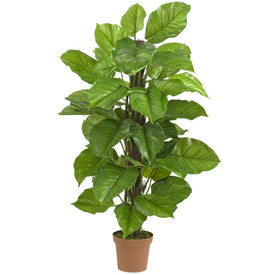 52" Faux Large Leaf Philodendron Plant Real Touch