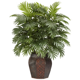 Areca with Vase Silk Plant