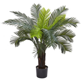 3' Indoor/Outdoor Cycas Tree with UV-Resistant Leaves