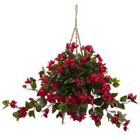 Bougainvillea UV-Resistant Indoor/Outdoor Hanging Basket Red