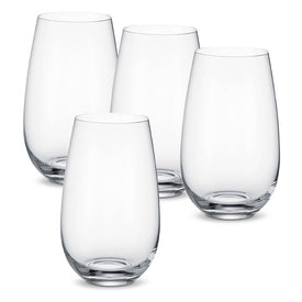 Entree Water Tumbler/Cocktail Glasses Set of 4