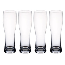 Purismo Beer Wheat Beer Pilsner Glasses Set of 4