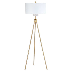 Enrica Single-Light Floor Lamp - Brass/Gold