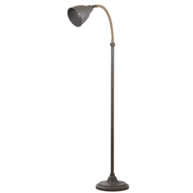 Naldo Single-Light Floor Lamp - Dark Gray
