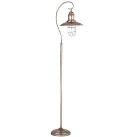 Romelo Single-Light Floor Lamp - Silver/Gray