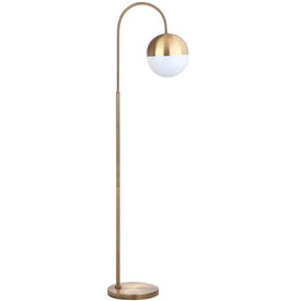 Jonas Single-Light Floor Lamp - Brass Gold