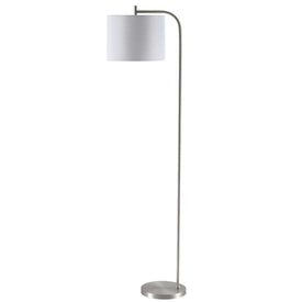 Rafin Single-Light Floor Lamp - Nickel
