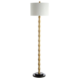 Kolten Single-Light Floor Lamp - Antique Brass