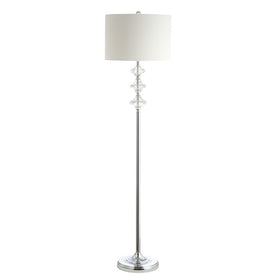 Lottie Single-Light Floor Lamp - Chrome
