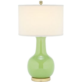 Paris Single-Light Ceramic Table Lamp - Green