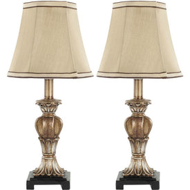 Gabriella Two-Light Mini Urn Table Lamps Set of 2 - Gold