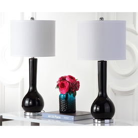 Mae Two-Light Long Neck Ceramic Table Lamps Set of 2 - Black