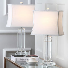 Olympia Two-Light Crystal Table Lamps Set of 2 - Clear