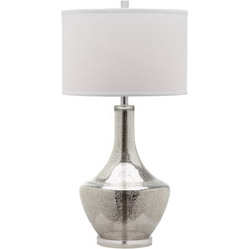 Mercury Single-Light Table Lamp - Ivory/Silver