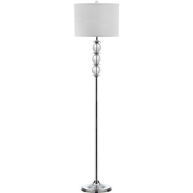 Riga Single-Light Floor Lamp - Crystal