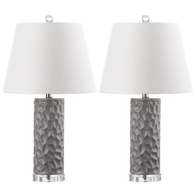Dixon Two-Light Table Lamps Set of 2 - Gray