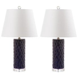 Dixon Two-Light Table Lamps Set of 2 - Navy