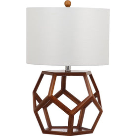 Delaney Single-Light Table Lamp - Brown