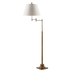 Ingram Single-Light Adjustable Swivel Floor Lamp - Gold