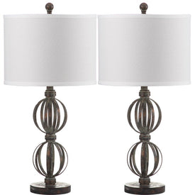 Calista Two-Light Double Sphere Table Lamps Set of 2 - Oil-Rubbed Bronze