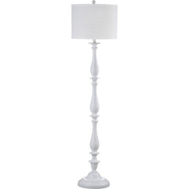 Bessie Single-Light Candlestick Floor Lamp - White